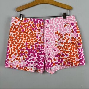 Melly M Colorful Leaf Print Women's Shorts sz 6